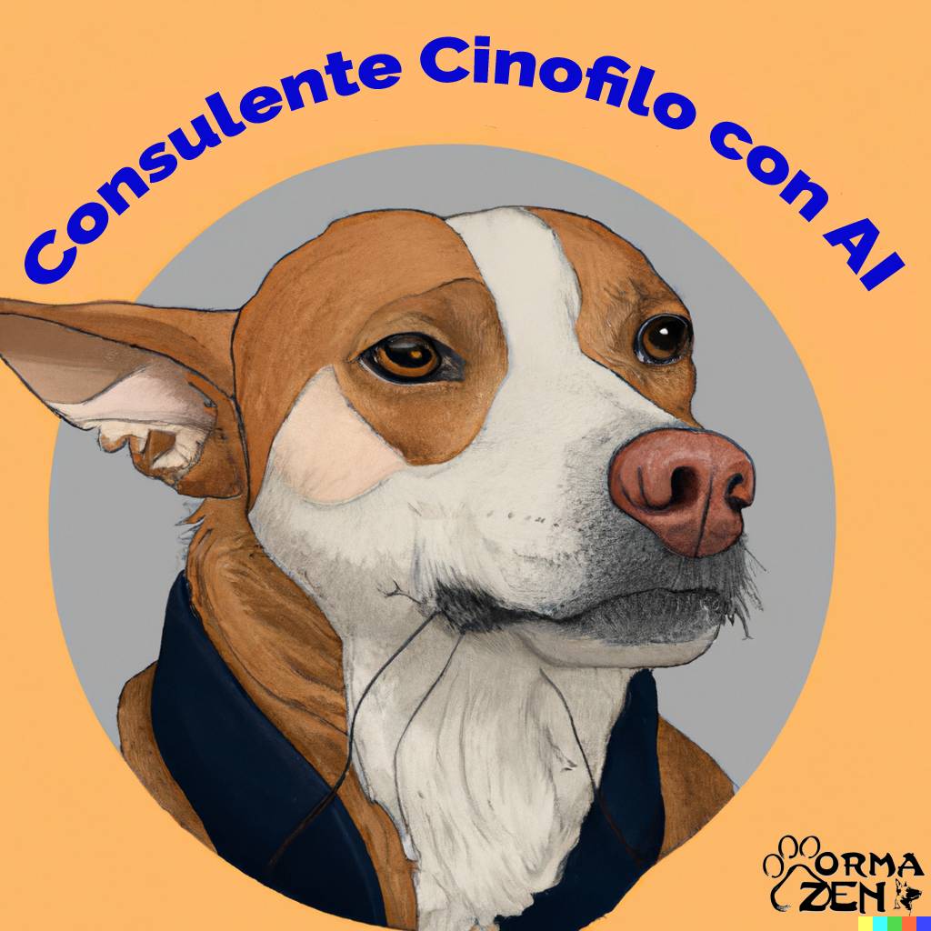 copertina di un podcast che parta di cani e intelligenza artificiale, digital art (1)