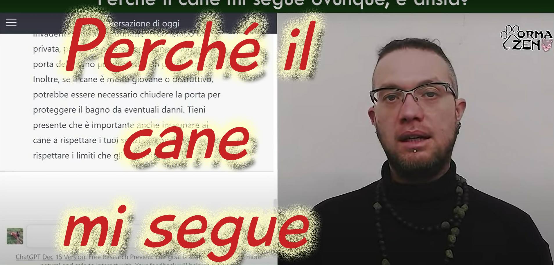Il cane mi segue ovunque. Consulente cinofilo AI – Stagione 1 EP. 01