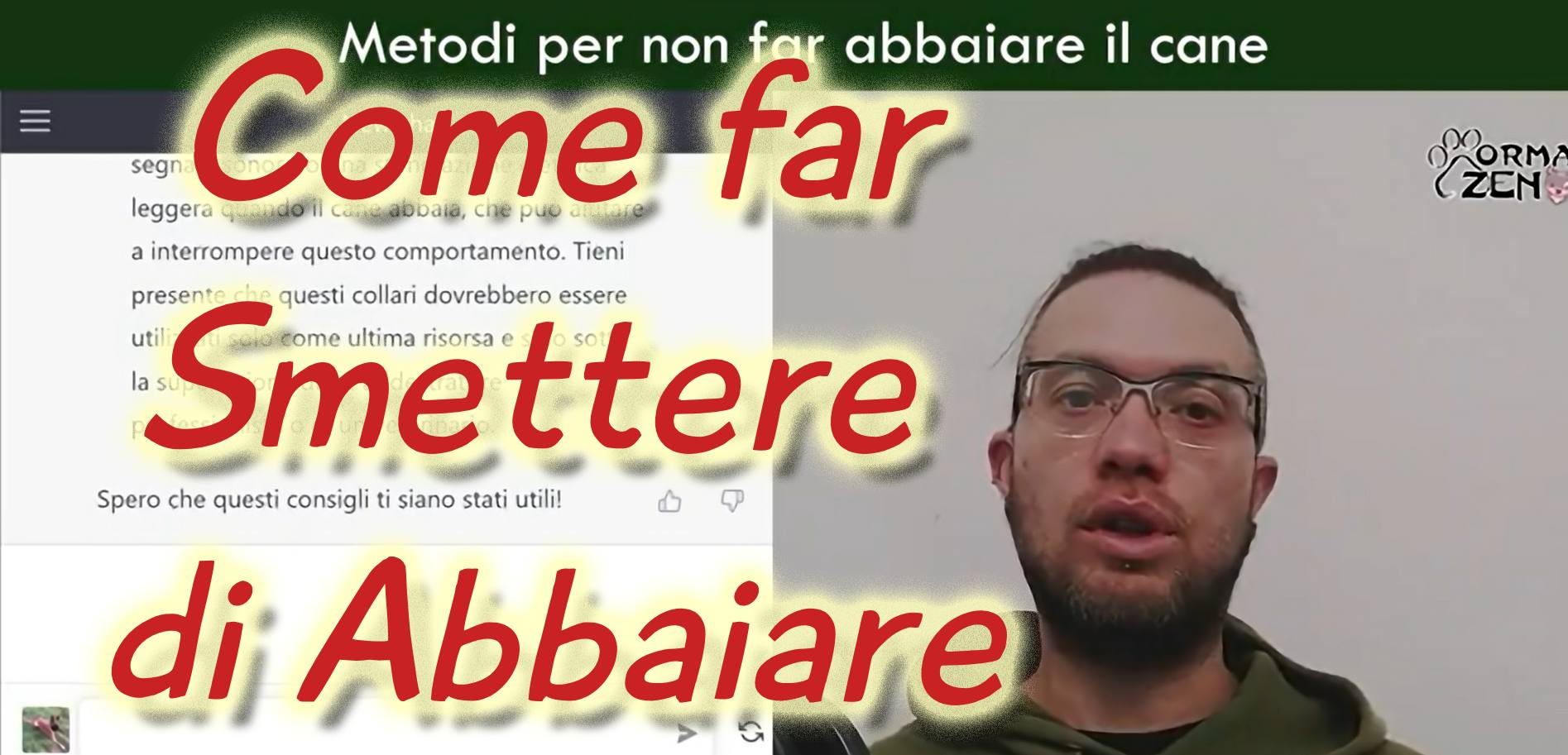 Come far smettere il cane di abbaiare Consulente cinofilo AI – Stagione 1 EP. 07